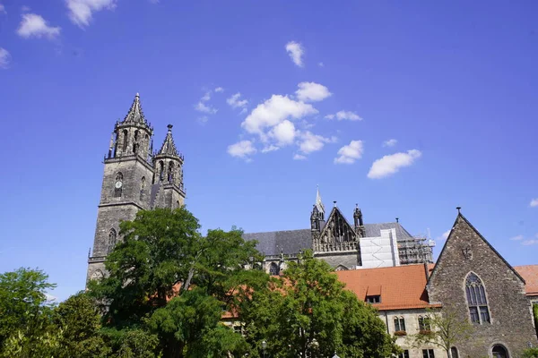 Magdeburg Cathedral Officially Called Cathedral Saints Maurice Catherine Protestant Cathedral — Stock Photo, Image