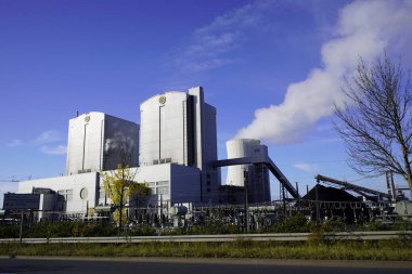 Ekim 2023 'te Hanover-Stcken' de kömürle çalışan ısıtma santrali..