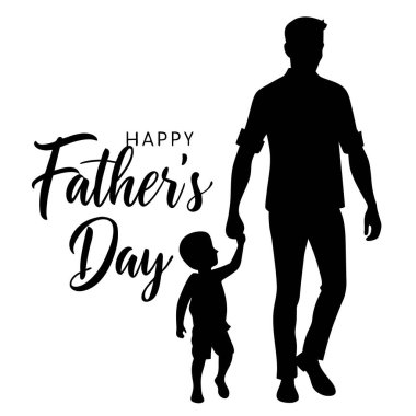 Mutlu Babalar günü illüstrasyon