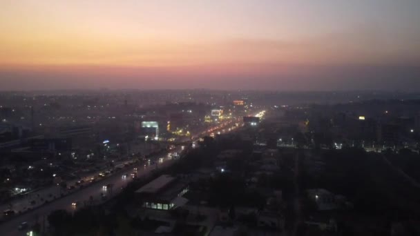 パキスタンの都市の空中視界 — ストック動画