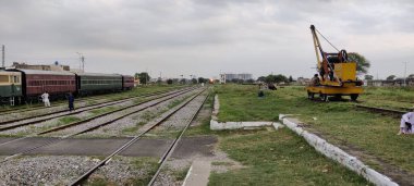 Golra Şerif Tren İstasyonu ve Junction sadece bir istasyon değil Pakistan Demiryolu Mirası. İslamabad, Pakistan