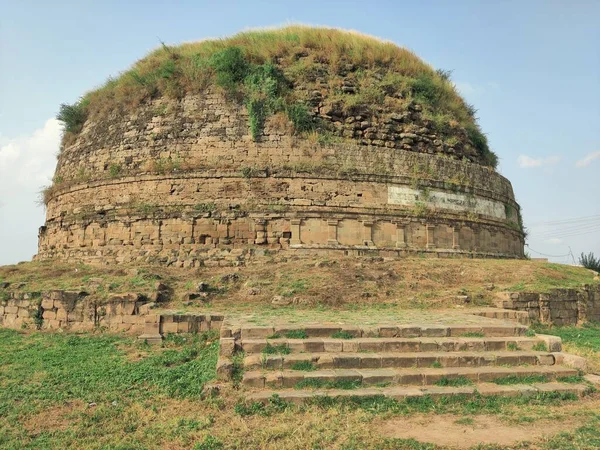 Yüzyılda Inşa Edildiğine Pakistan Eski Budist Taşkınlarından Biri Olduğuna Inanılan — Stok fotoğraf