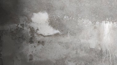 Eski yıpranmış bir duvara yakın, boyası soyulmuş ve su lekeleri var.