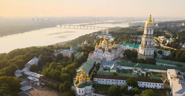 Top View Sophia Cathedral Dnieper River Kyiv Ukraine — Stock Photo, Image