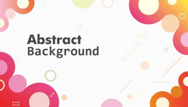 güzel moda düzenlenebilir şablon, renkli daireler arka plan kağıdı