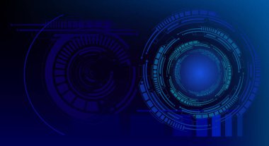 Gelecekçi Soyut Mavi Arkaplan Duvar Kağıdı şablonu