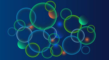 Modern soyut renkli bulanık dairesel bokeh ışık arkaplanı