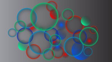 Modern soyut renkli bulanık dairesel bokeh ışık arkaplanı