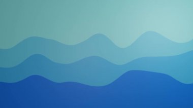 soyut mavi dalga canlandırma videosu