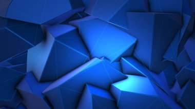 Çokgenli mavi soyut arkaplan