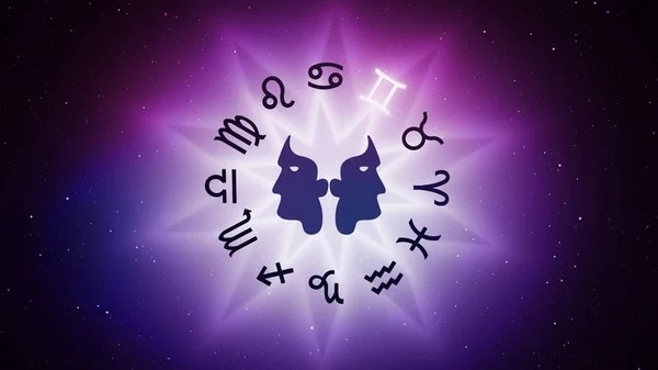Horóscopo Zodiacal Géminis Signo Astrológico —  Fotos de Stock