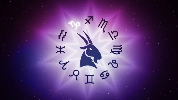 Capricorno Segno Zodiacale Astrologia Oroscopo — Foto Stock