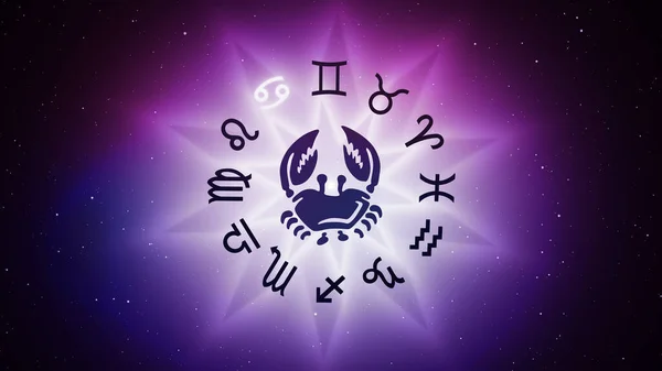 Signo Astrologia Horóscopo Zodíaco Câncer — Fotografia de Stock