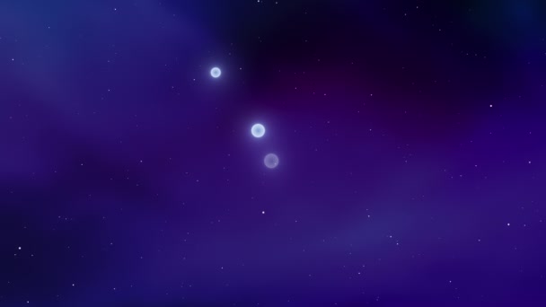 Sternbild Waage Mit Kosmischem Hintergrund — Stockvideo