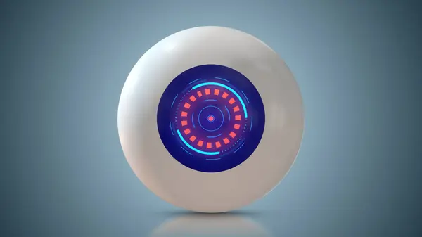 Koncepcyjne Zaawansowane Technologicznie Robotyczne Oko Przyszłości — Zdjęcie stockowe