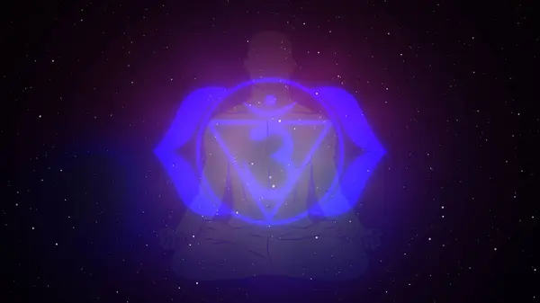 Svadhishthana çakrası. Nilüfer şeklinde meditasyon yapan insan duruşu.