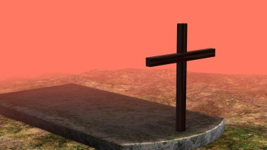 Puslu bir geçmişi olan Kutsal Cuma için Çapraz