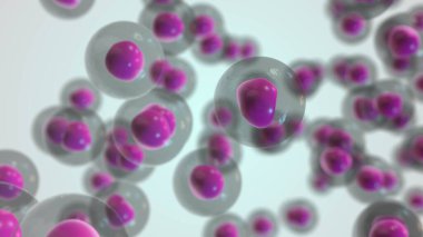 Melanom kanser hücrelerinin tıbbi animasyonu