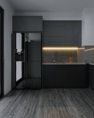 Konuklarınızı etkileyecek modern bir mutfak tasarımı.