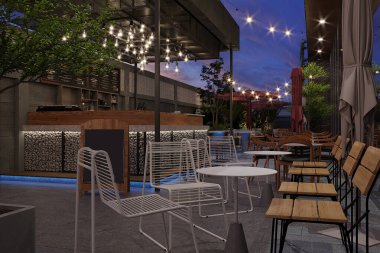 Lokantalar için Lezzetli Masa ve Sandalye Tasarımları Masası Kaçışları