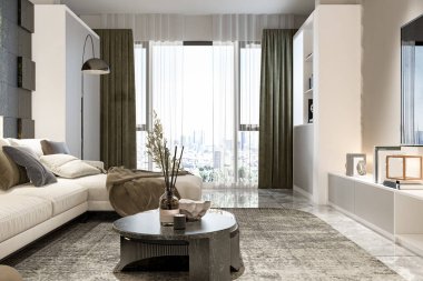 Oturma odanız için çarpıcı bir arka plan oluşturuluyor