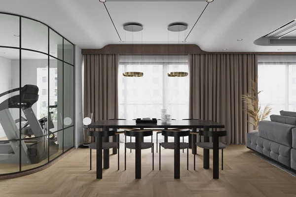 Décoration Table Pour Salle Manger Idées Design Intérieur Pour Style — Photo