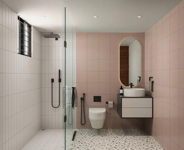 现代和浴室设计 — 图库照片