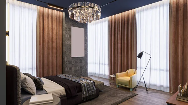 Deluxe Room Verwandeln Sie Ihr Schlafzimmer Ein Luxuriöses Refugium Luxus — Stockfoto