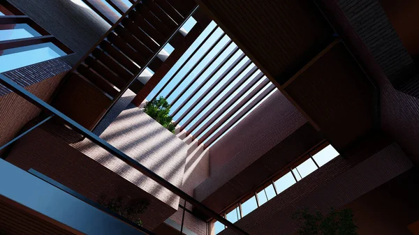 Évolution Architecture Historique Moderne Dans Les Appartements Résidentiels Luxe — Photo