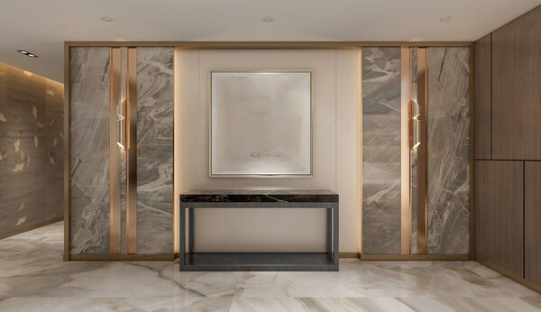 Смелый и смелый подход к оформлению пространства для входа