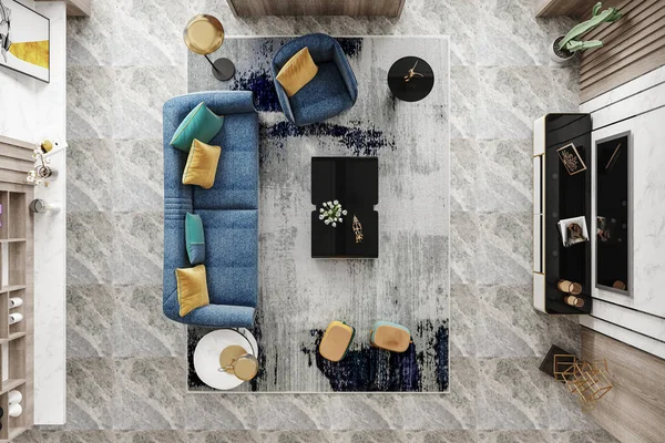 Sofa Styling Home Dekor Nápady Pro Váš Obývací Pokoj — Stock fotografie