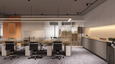 Metro Yaşam İş Yerleri Şehir Ortamında Ofis İçişleri