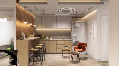 İş-Yaşam Dengesi İçin Ofis İçişleri Mesleki ve Kişisel İhtiyaçlar Uyumlu