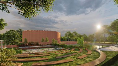 Eras 'ın Yunan İnşaat Yapılarını Modern Tarihi Eserlerin Mimari Işıkları Olarak Harmanlaması