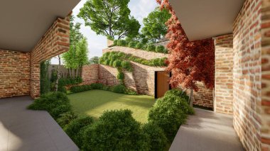 Duplex Haven Modern Mimarisi 3 boyutlu olarak dönüştürüldü