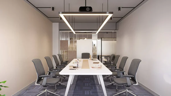 Inovativní Pracovní Stanice Redefining Office Desk Designs — Stock fotografie