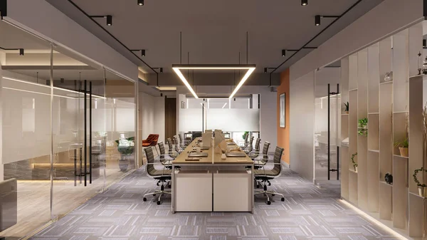 Office People Focused Interiors Enhancing Employee Well Being — Stock fotografie