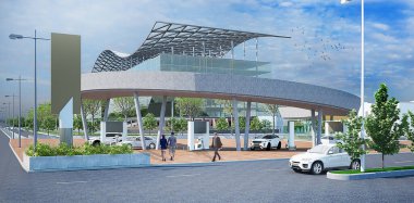 Yol Kenarı Yansımaları Otoyol Estetiği Doldurma İstasyonu İçlerinde