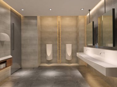 Temiz ve Çıtır Minimalist Banyo Taze Görünüm İçin İç Tasarım