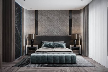 Kullanılmış Özel Yatak Odası, Özel Eşyalar, İç Tasarımda Beyaz Duvar Tavanı