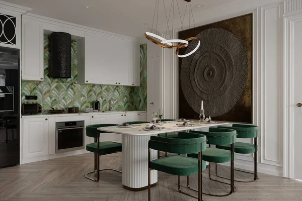 Minimalist interior design in a modern apartment, Neutarl color, Scandinavian