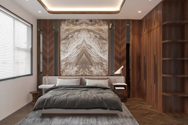 bedroom interior design Loft Style in a hotel
