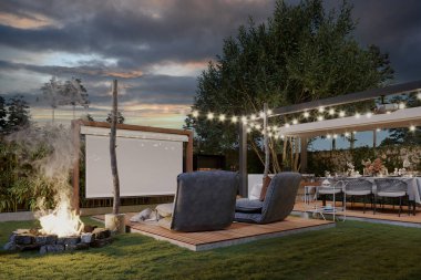 Modern Zarafet Kulübe Villasının Sofistike İçlerinde