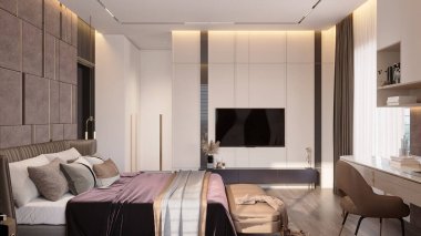 Yatak odanda rahatlatıcı bir atmosfer yaratıyorsun.