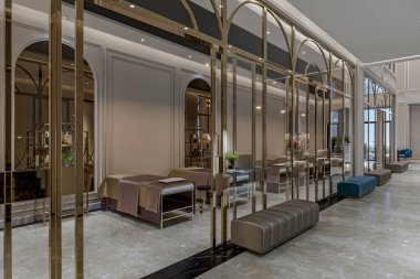 Lüks sağlık spa manzaralı özel bir oda.