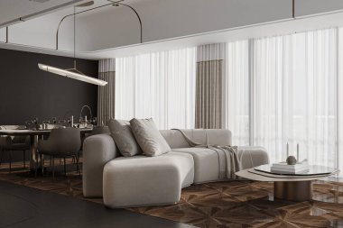 Temiz ve Parlak Modern Oturma Odası