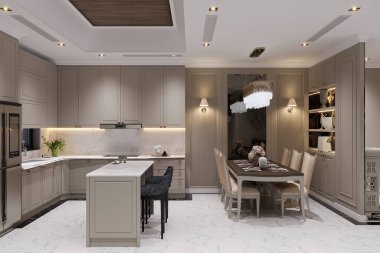 Hafif mutfak, soğuk alan ve pişirme alanı.