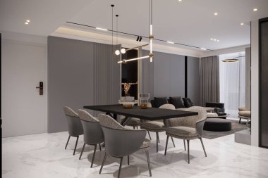 modern yemek odası iç tasarım