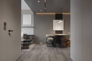 Açık Konsept Yaşam ve Yemek Alanı ile Modern Minimalist İçişleri