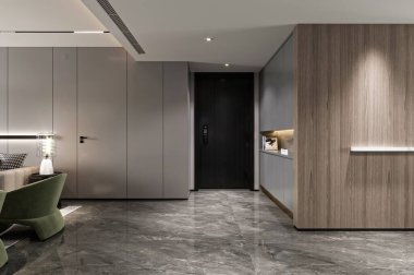 Gösterişli Tasarım ve Minimalist Estetik ile Modern İçişleri Salonu